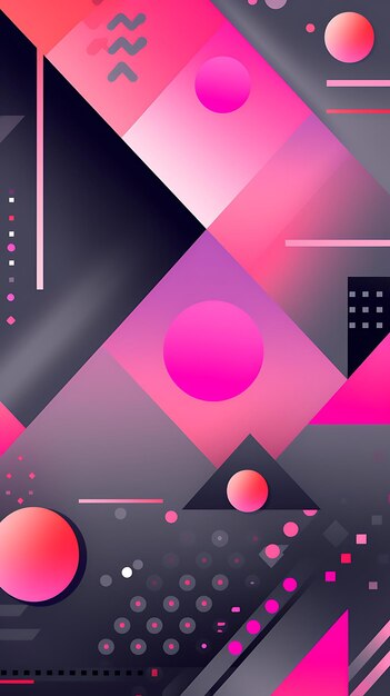 Abstract colofull geometric mobile wallpaper background