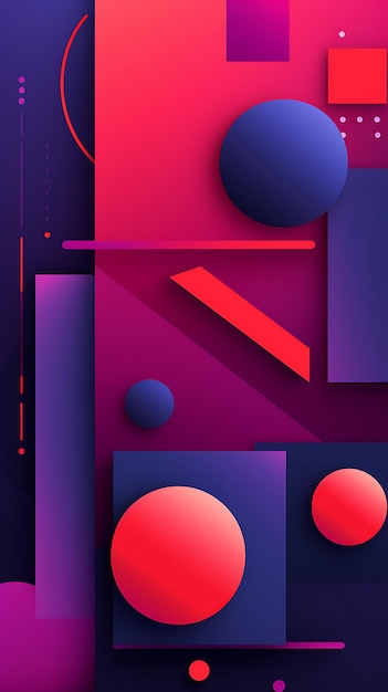 Abstract colofull geometric mobile wallpaper background