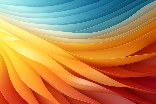 Abstract color basic sun ai generated