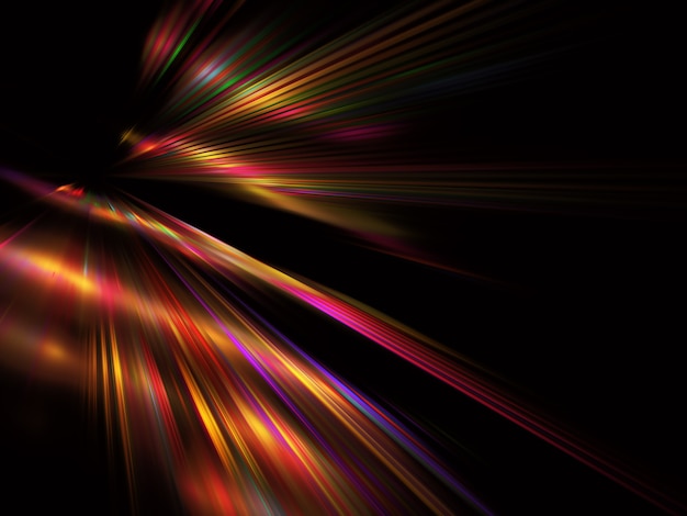 Abstract color dynamic background with lighting effect. Fractal wavy. Fractal art