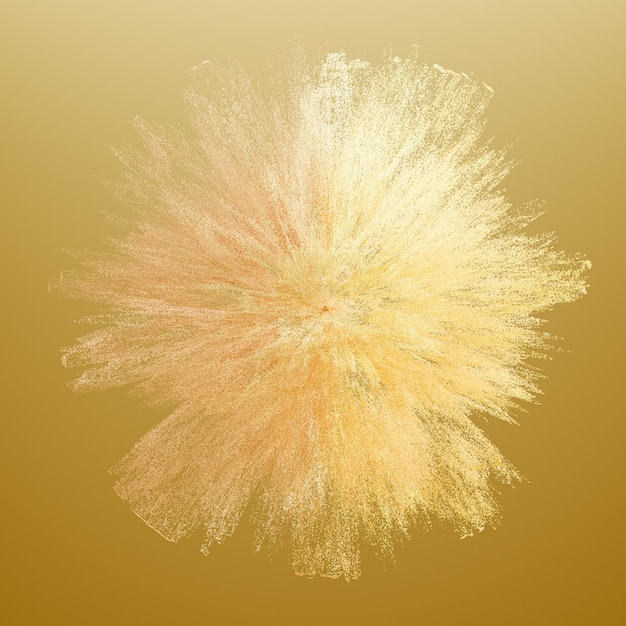 Abstract color explosion. 3d illustration, 3d rendering.