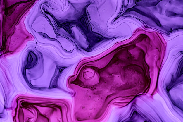 Fondo fluido di colore astratto, pittura ad alcool disegnata a mano, tecnica dell'inchiostro liquido