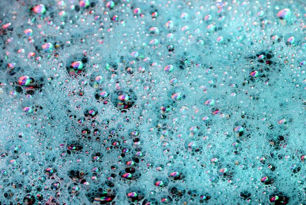 Abstract color foam closeup