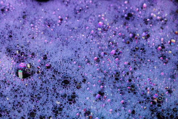 Abstract color foam closeup
