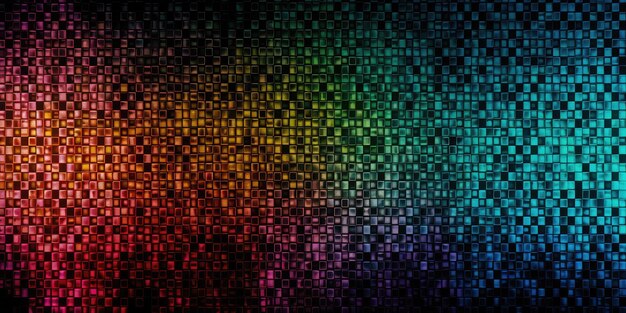 Abstract color matrix background with ciphered coded pattern