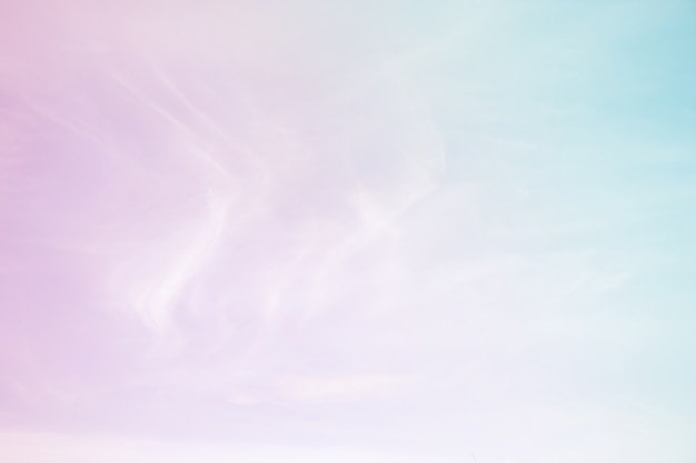 Photo abstract color pastel background, a soft sky with cloud background in pastel color