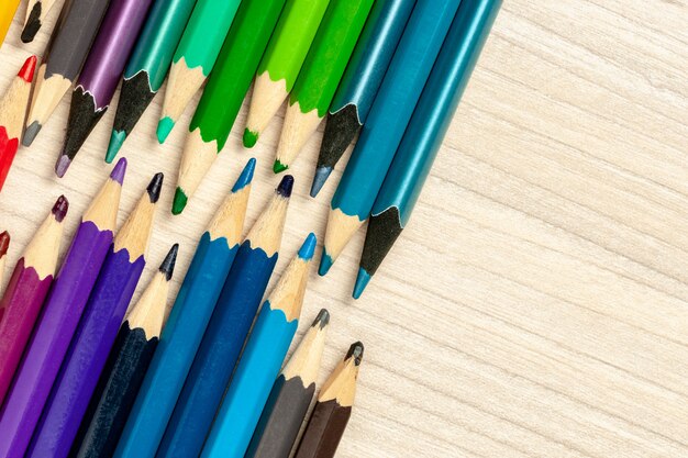 Abstract color pencil background.