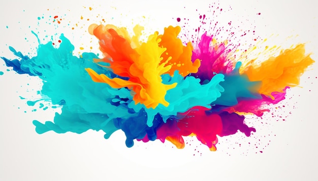 abstract color splash and explosion vector