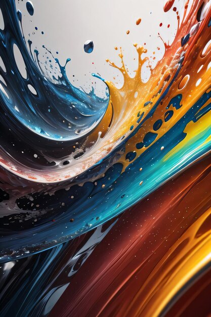 Abstract color splashes liquid background wallpaper