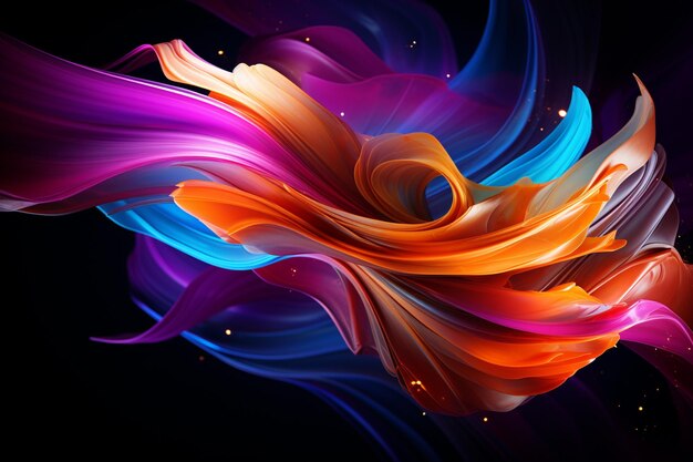 Abstract Color Swirls Artistic HD Wallpaper