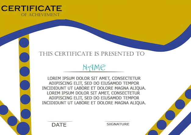 Abstract Colored fulln beautiful Certificate Design