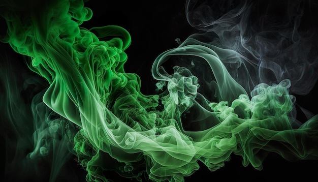 Abstract colored smoke on a dark background smoky vape colored background