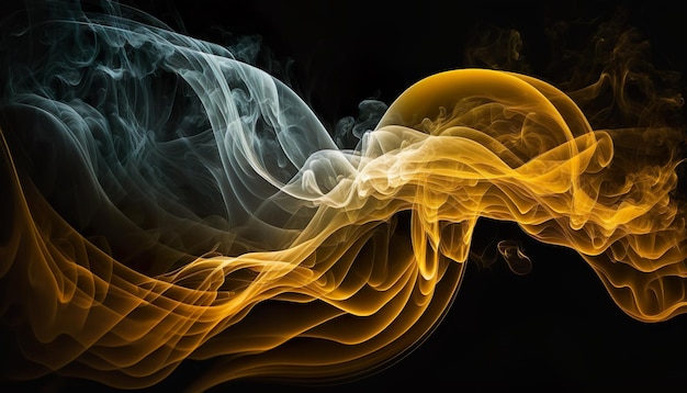 Abstract colored smoke on a dark background smoky vape colored background