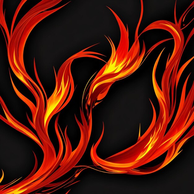 Abstract colorful background flame