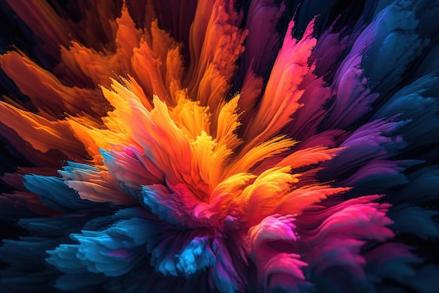 Abstract colorful background Generative AI