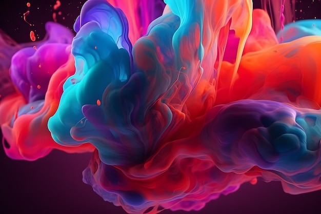 abstract colorful background Generative AI