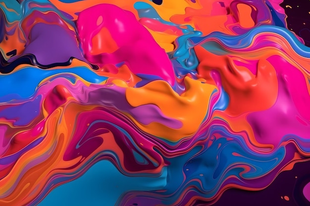 Abstract colorful background generative ai