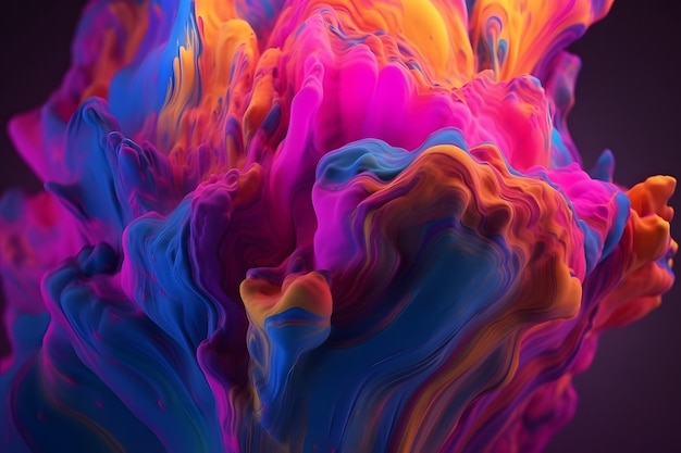 abstract colorful background Generative AI