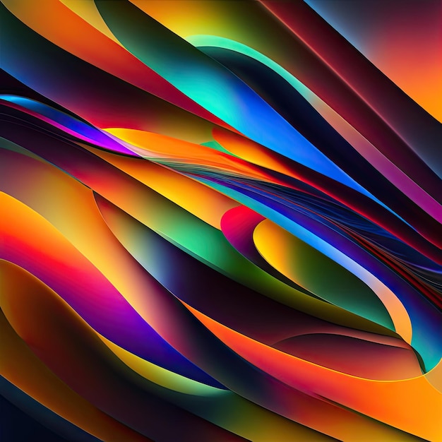 Abstract colorful background generative ai