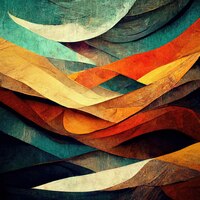 abstract colorful background grainy texture digital painting orange teal green blue wavy pattern
