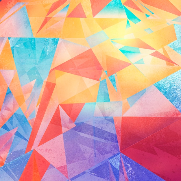 abstract colorful background hard shapes