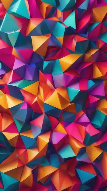 Abstract colorful background hard shapes
