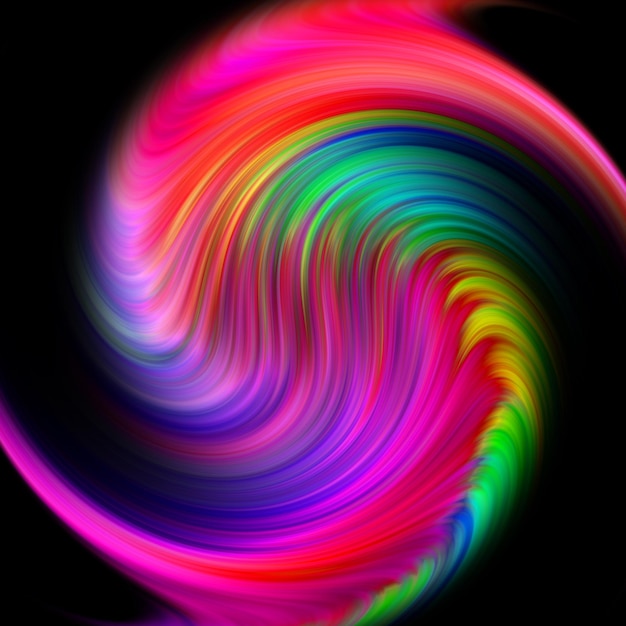 Abstract Colorful Background Twisted Gradient Wavy Twirls Patterns Motion Digital Wallpaper