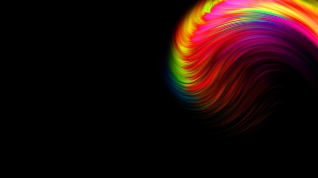 Foto sfondo colorato astratto contorto gradiente ondulato piroette patterns motion digital wallpaper