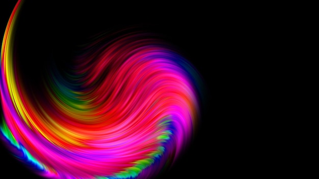 Abstract Colorful Background Twisted Gradient Wavy Twirls Patterns Motion Digital Wallpaper