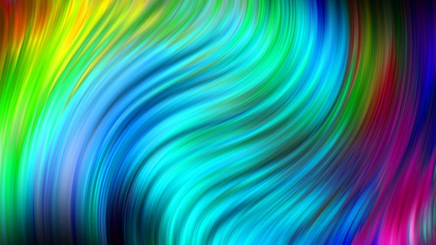 Sfondo colorato astratto contorto gradiente ondulato piroette patterns motion digital wallpaper