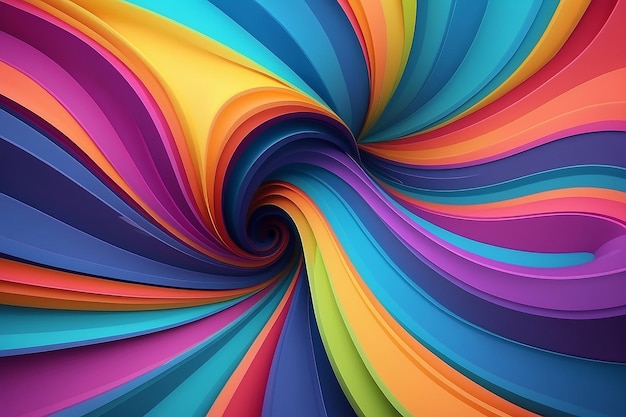 Abstract colorful background twisted gradient wavy twirls patterns motion digital wallpaper