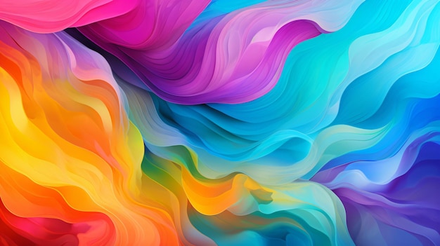 Abstract colorful background vibrant color interplay