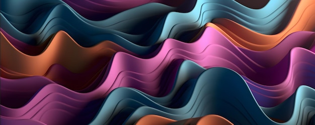 Abstract colorful background of waves