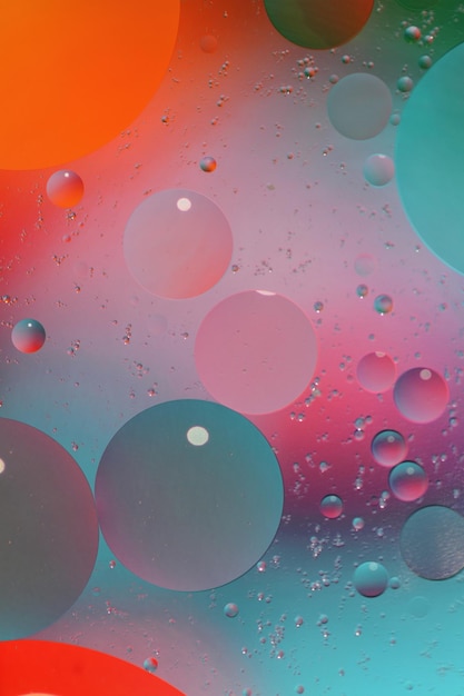 Abstract colorful background with bubbles in the water