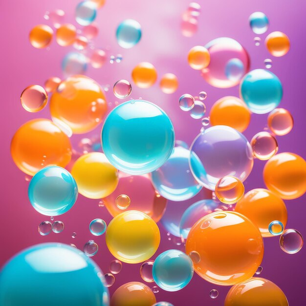 Photo abstract colorful background with bubblesabstract colorful background with bubbles