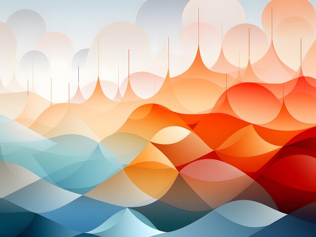 Abstract colorful background with gradient pastel colors