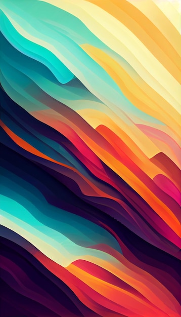 Абстрактный красочный фон с градиентными узорами на иллюстрации радужного узора с копировальным пространством