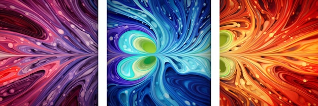 Abstract colorful background with magical shapes