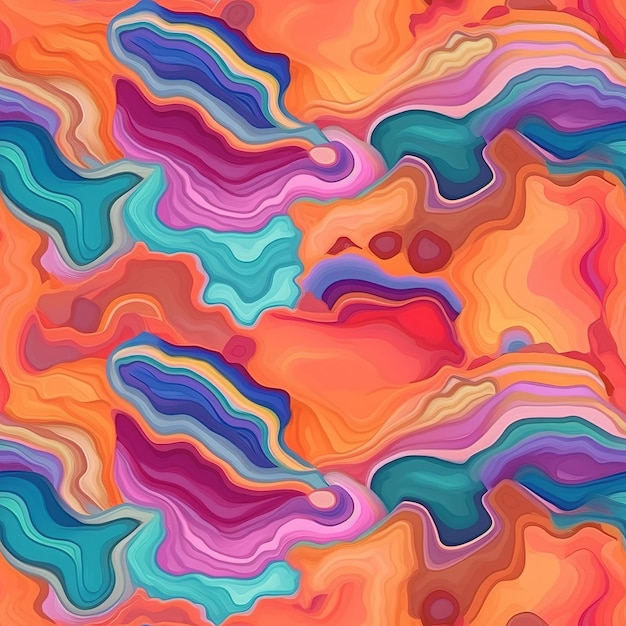 Abstract colorful background with a pattern of colors and lines.