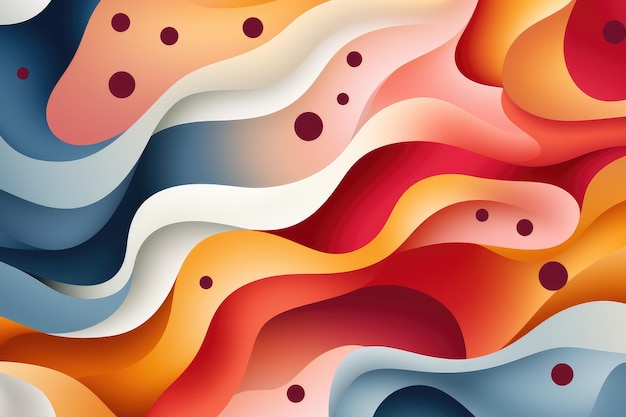 Abstract colorful background with ripples Generative AI