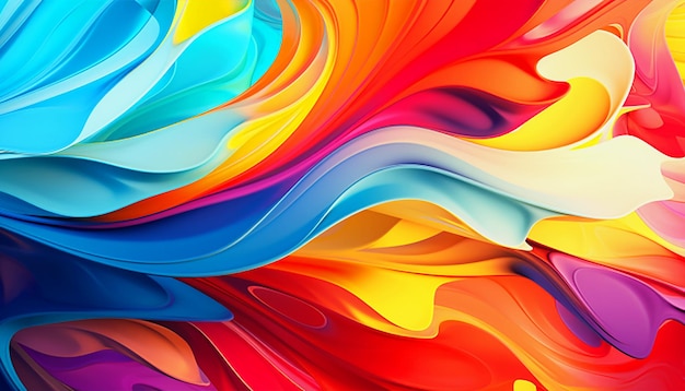 abstract colorful background with smooth lines in it 3d rendering