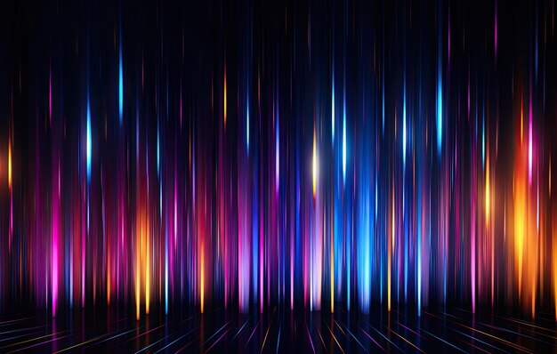 абстрактный красочный фон с гладкими линиями и лучами световой векторной иллюстрации
