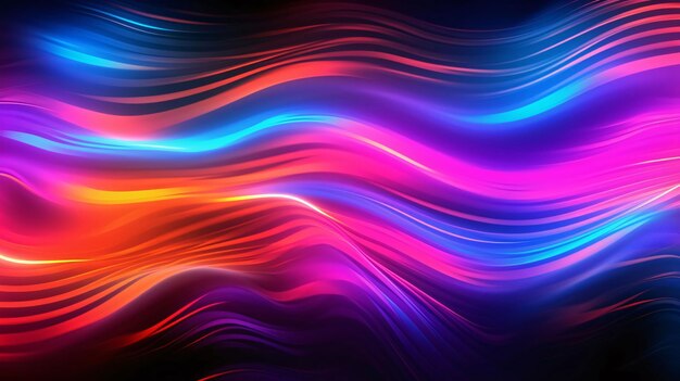 abstract colorful background with smooth lines and waves in blue and red