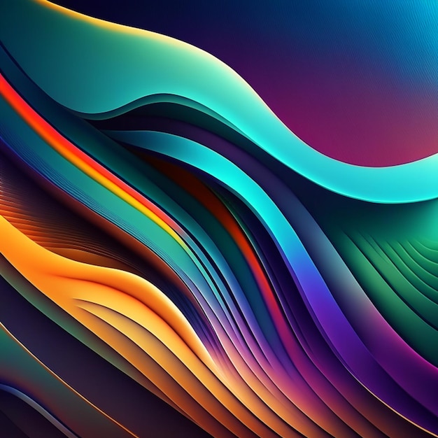 abstract colorful background with smooth lines