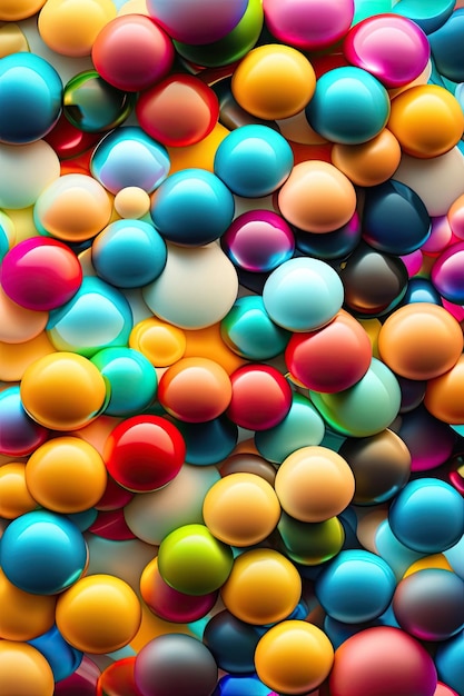 Abstract colorful balls background