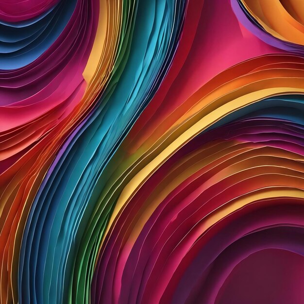 Abstract colorful bent paper background design