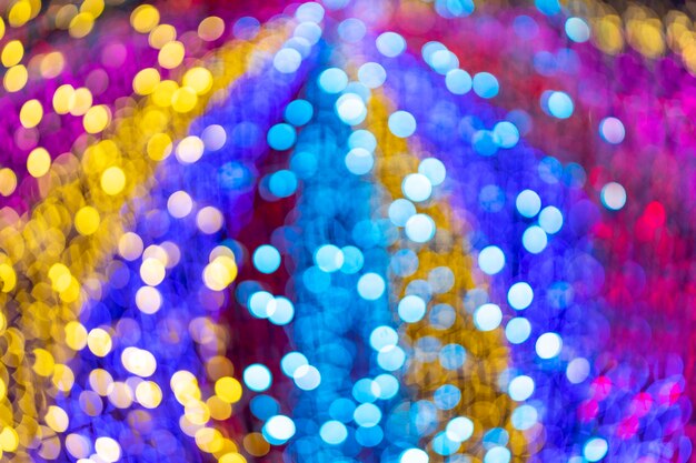 Photo abstract colorful blurred decorative lights bokeh background