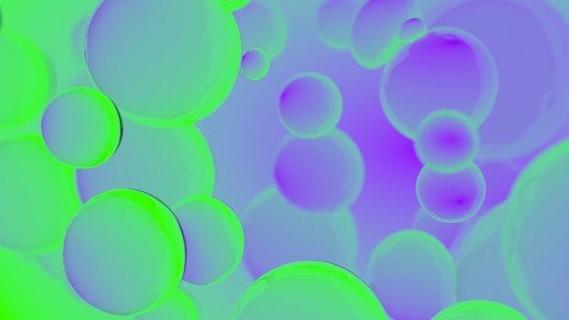 Abstract colorful bubbles