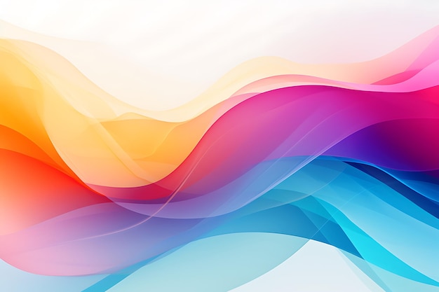 Photo abstract colorful business wave design