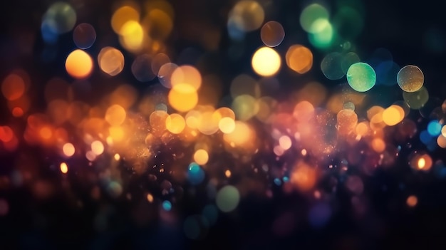 Abstract colorful christmas bokeh background